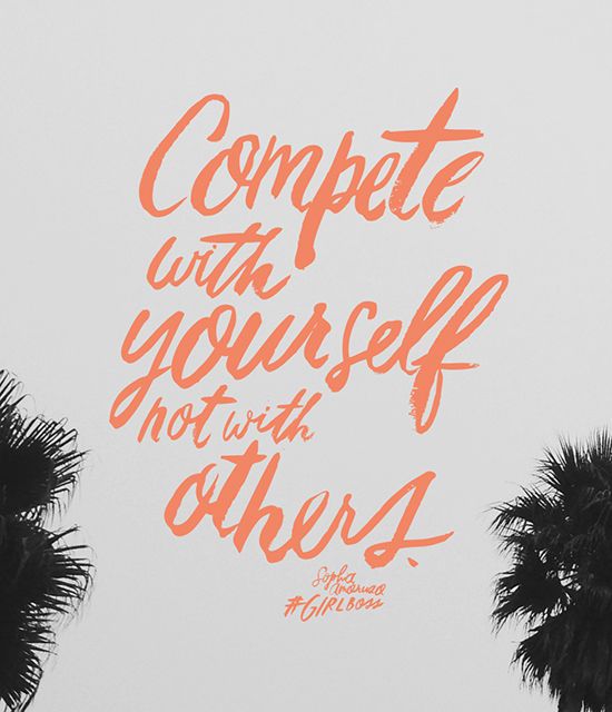 compete with yourself