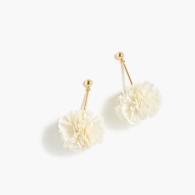 carnation earrings